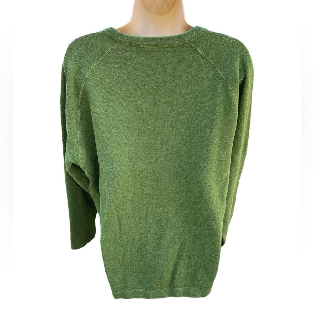 GAP Men's V-Neck Sweater Long Sleeve in Green XXL - Picture 3 of 5